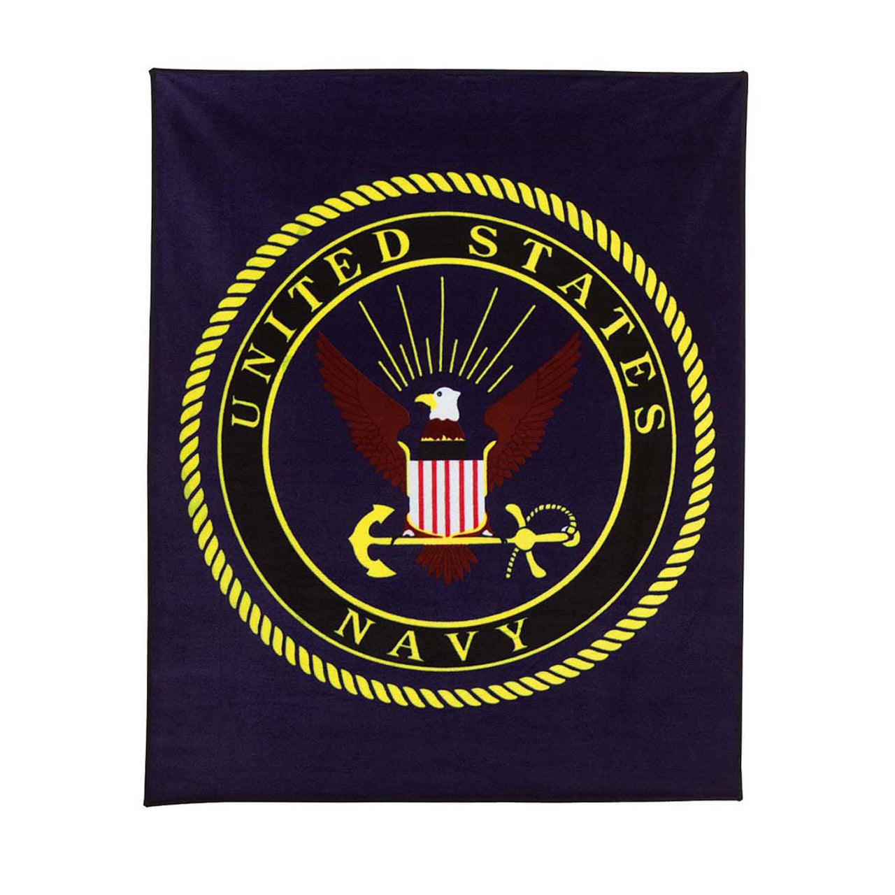 Rothco US Navy Military Insignia Fleece Blanket