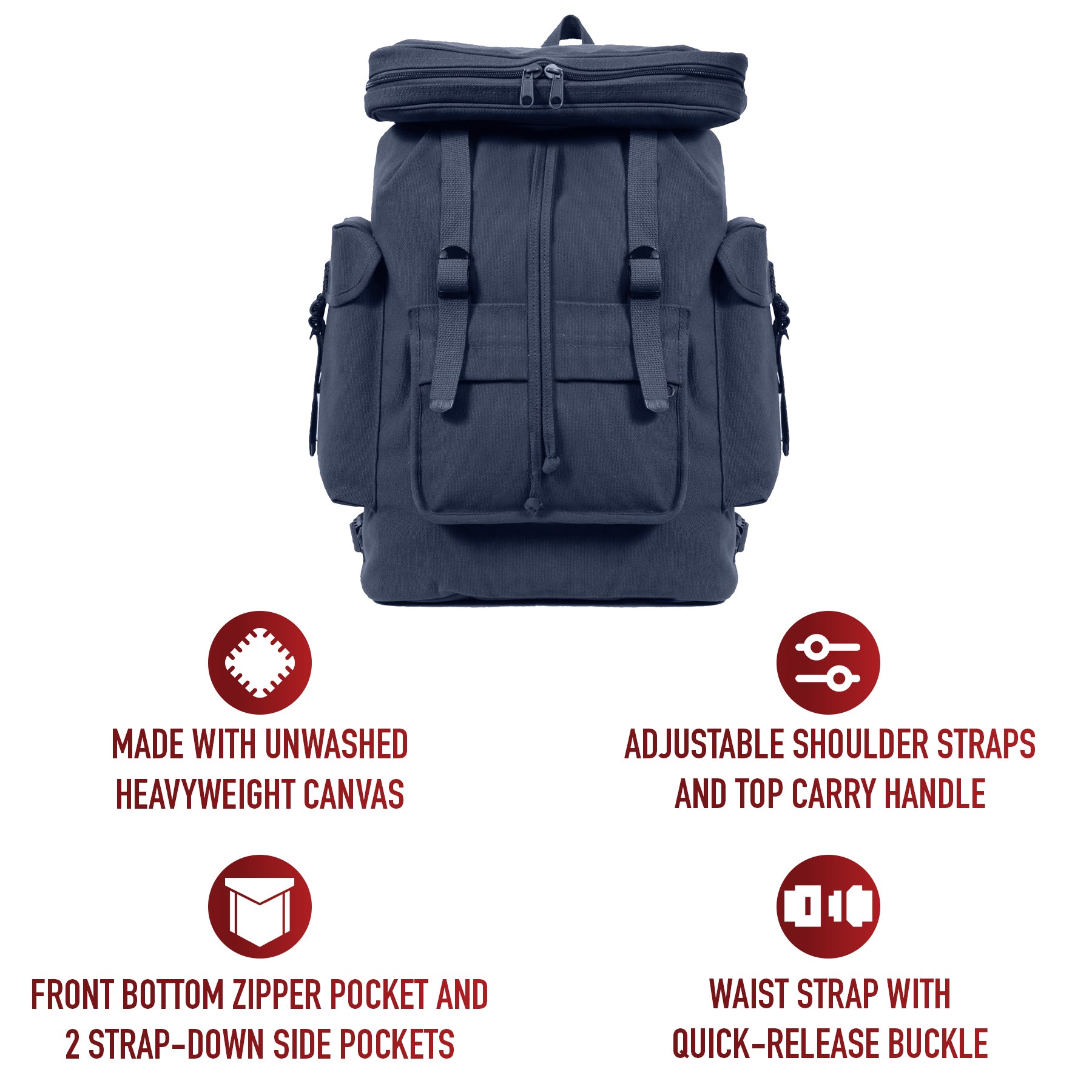 Rothco Canvas European Style Rucksack LARSON TACTICAL SUPPLY