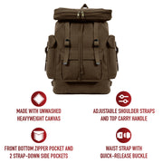 Rothco Canvas European Style Rucksack LARSON TACTICAL SUPPLY