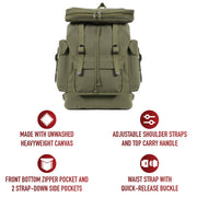 Rothco Canvas European Style Rucksack LARSON TACTICAL SUPPLY