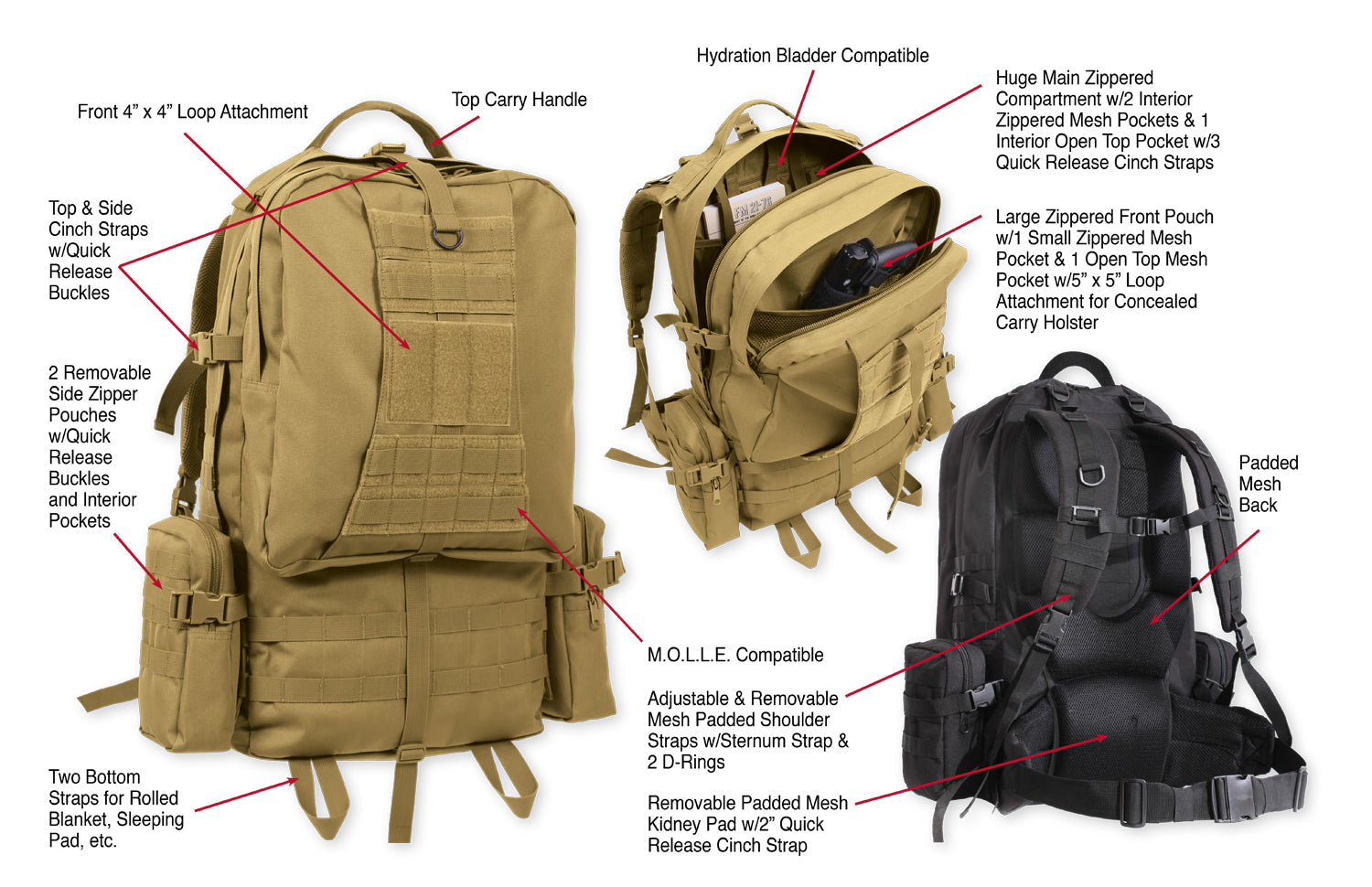 Rothco Global Assault Pack LARSON TACTICAL SUPPLY