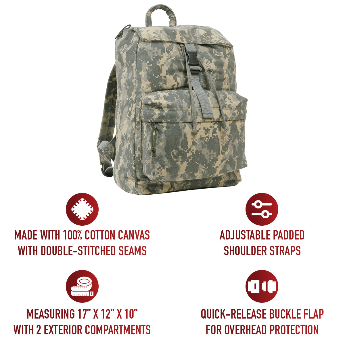 Rothco Canvas Daypack LARSON TACTICAL SUPPLY