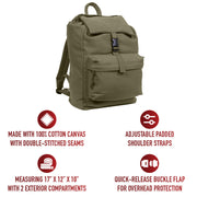 Rothco Canvas Daypack LARSON TACTICAL SUPPLY