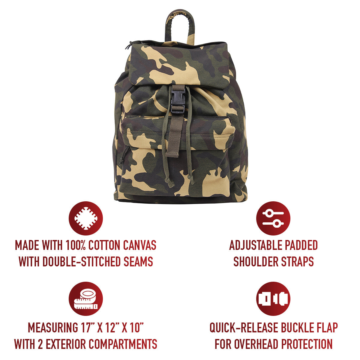 Rothco Canvas Daypack LARSON TACTICAL SUPPLY