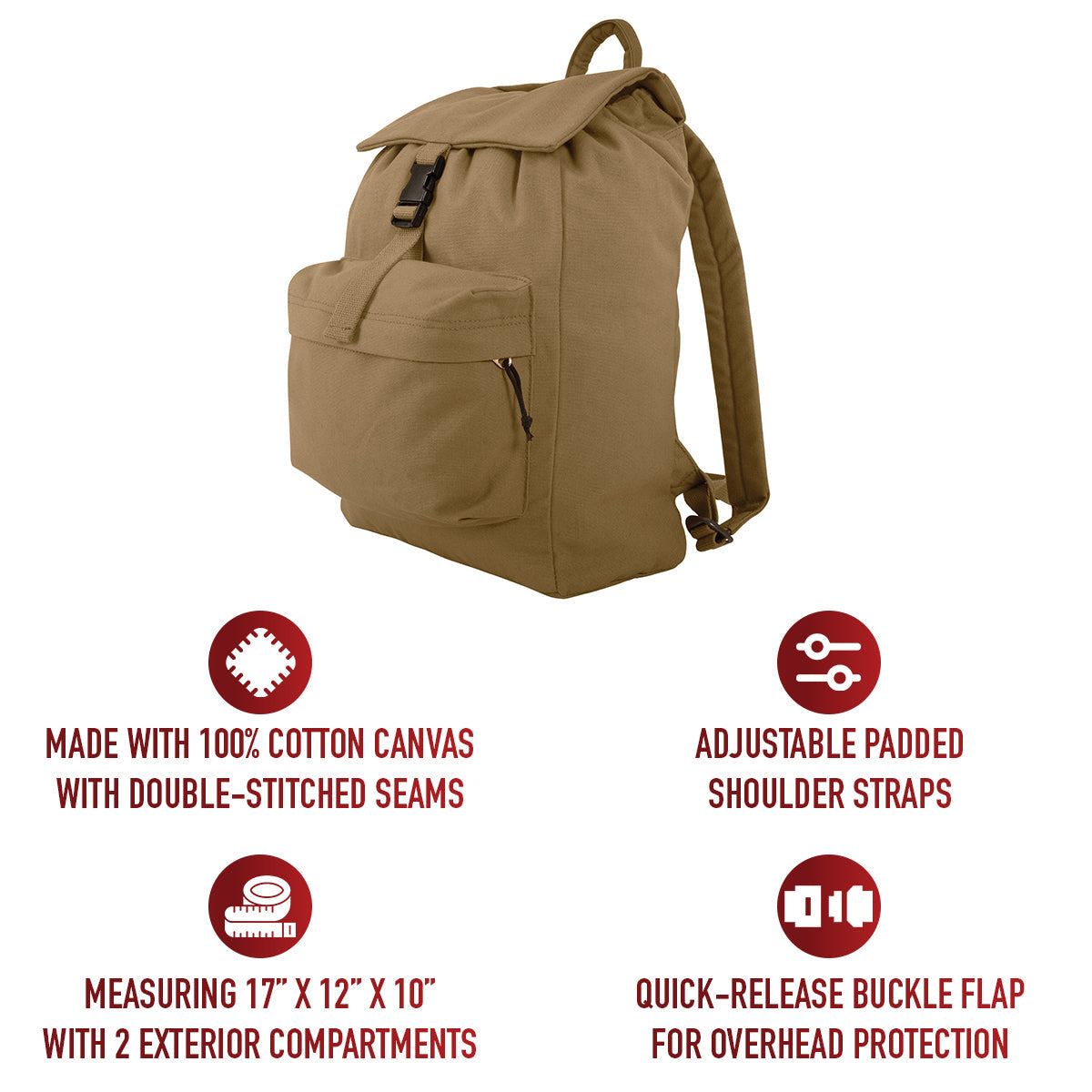Rothco Canvas Daypack LARSON TACTICAL SUPPLY