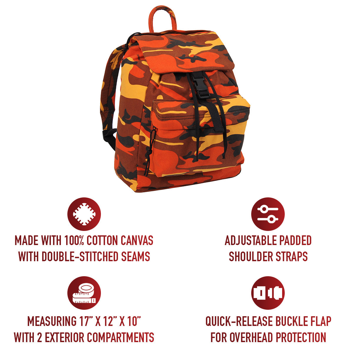 Rothco Canvas Daypack LARSON TACTICAL SUPPLY