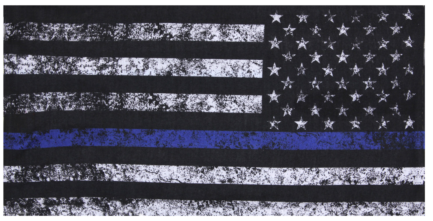 Rothco Thin Blue Line Multi-Use Tactical Wrap LARSON TACTICAL SUPPLY