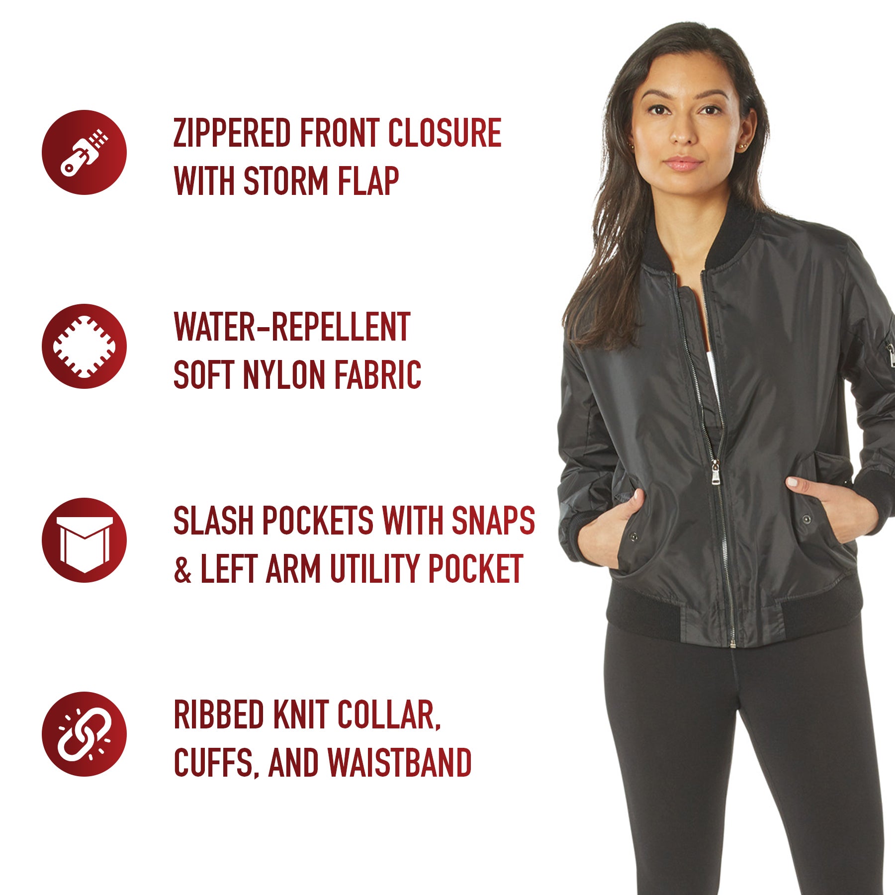 Rothco Womens Lightweight MA-1 Flight Jacket LARSON TACTICAL SUPPLY