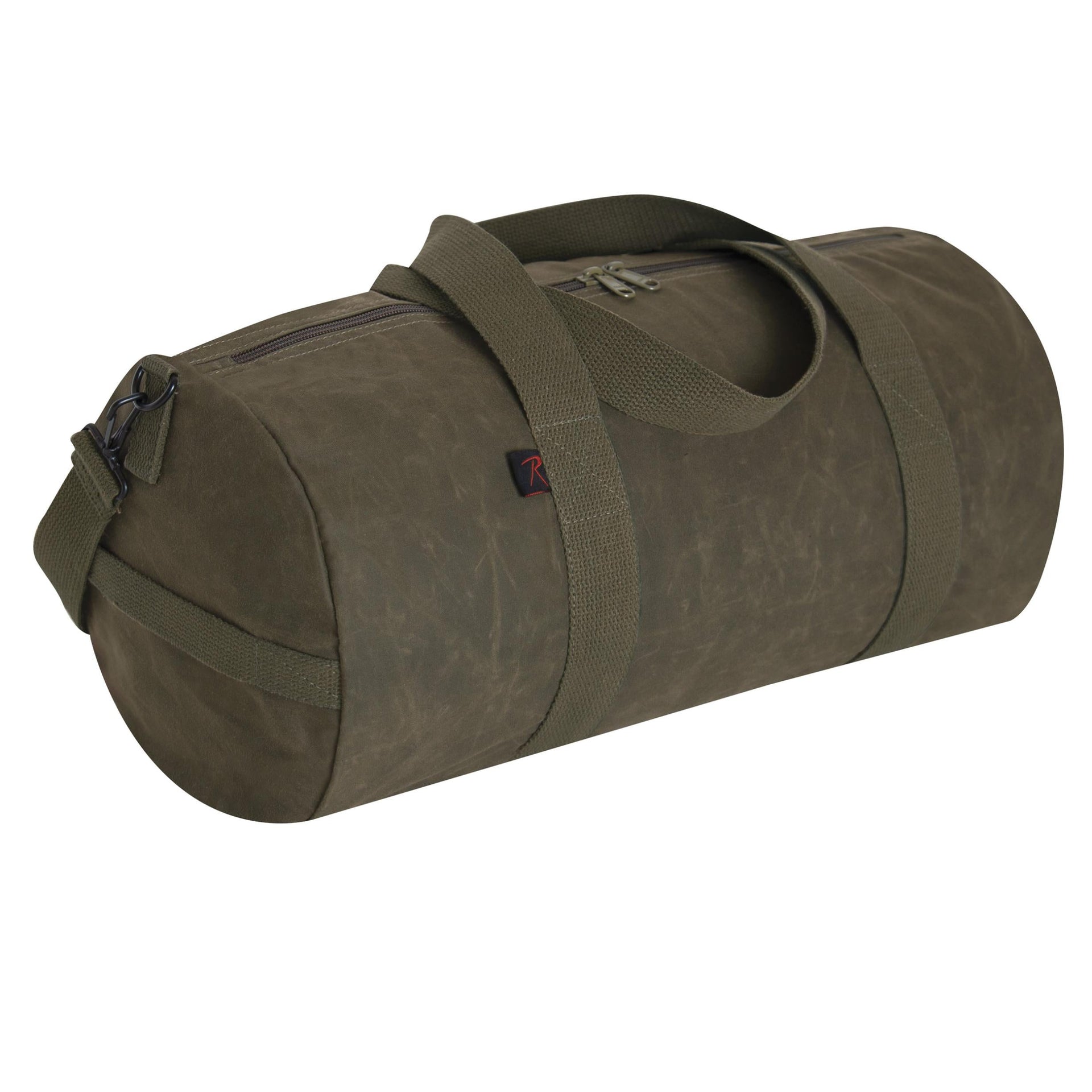 Rothco Waxed Canvas Shoulder Duffle Bag - 19 Inch LARSON TACTICAL SUPPLY