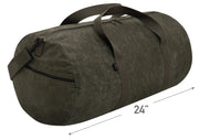 Rothco Waxed Canvas Shoulder Duffle Bag - 24 Inch LARSON TACTICAL SUPPLY