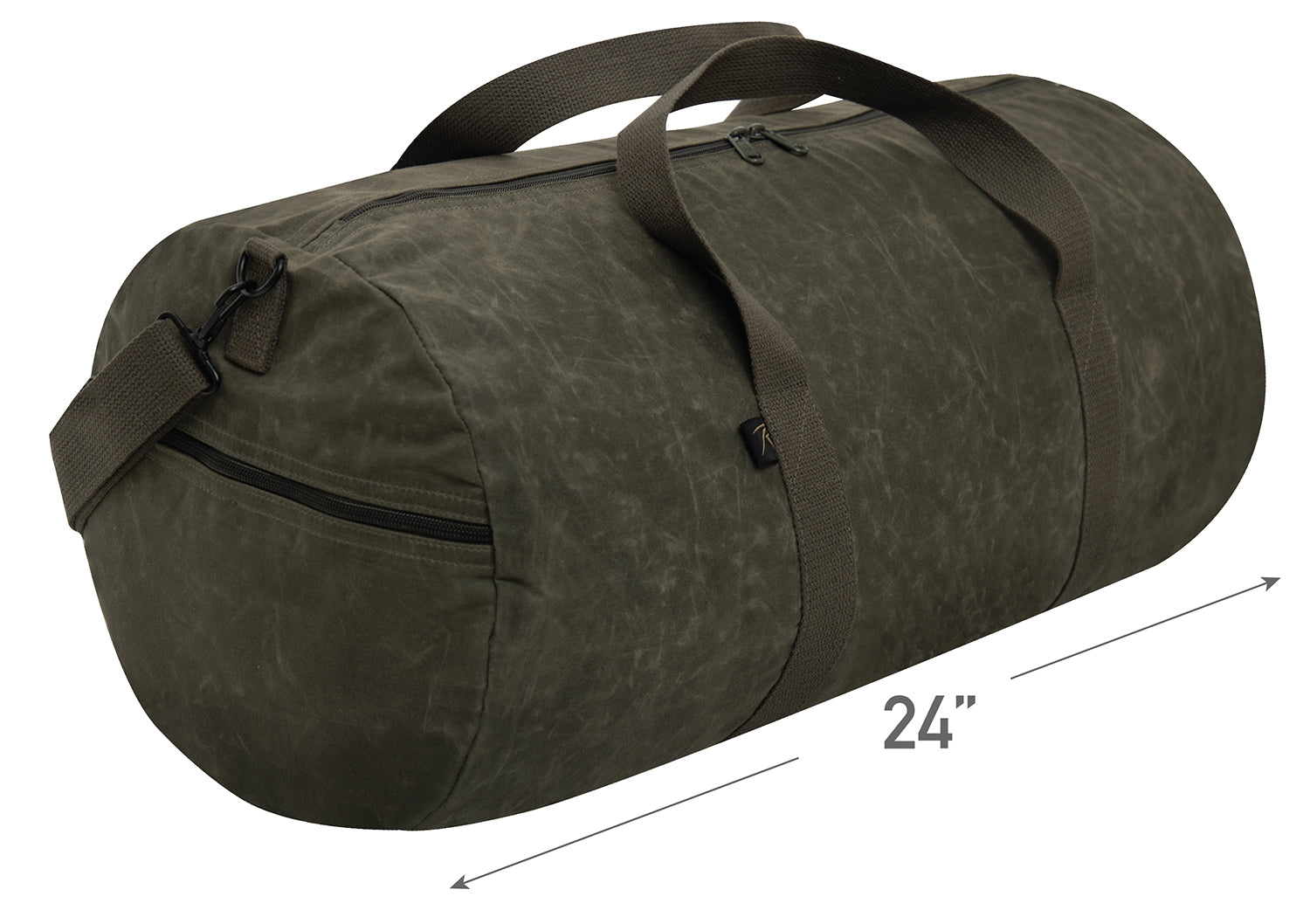 Rothco Waxed Canvas Shoulder Duffle Bag - 24 Inch LARSON TACTICAL SUPPLY