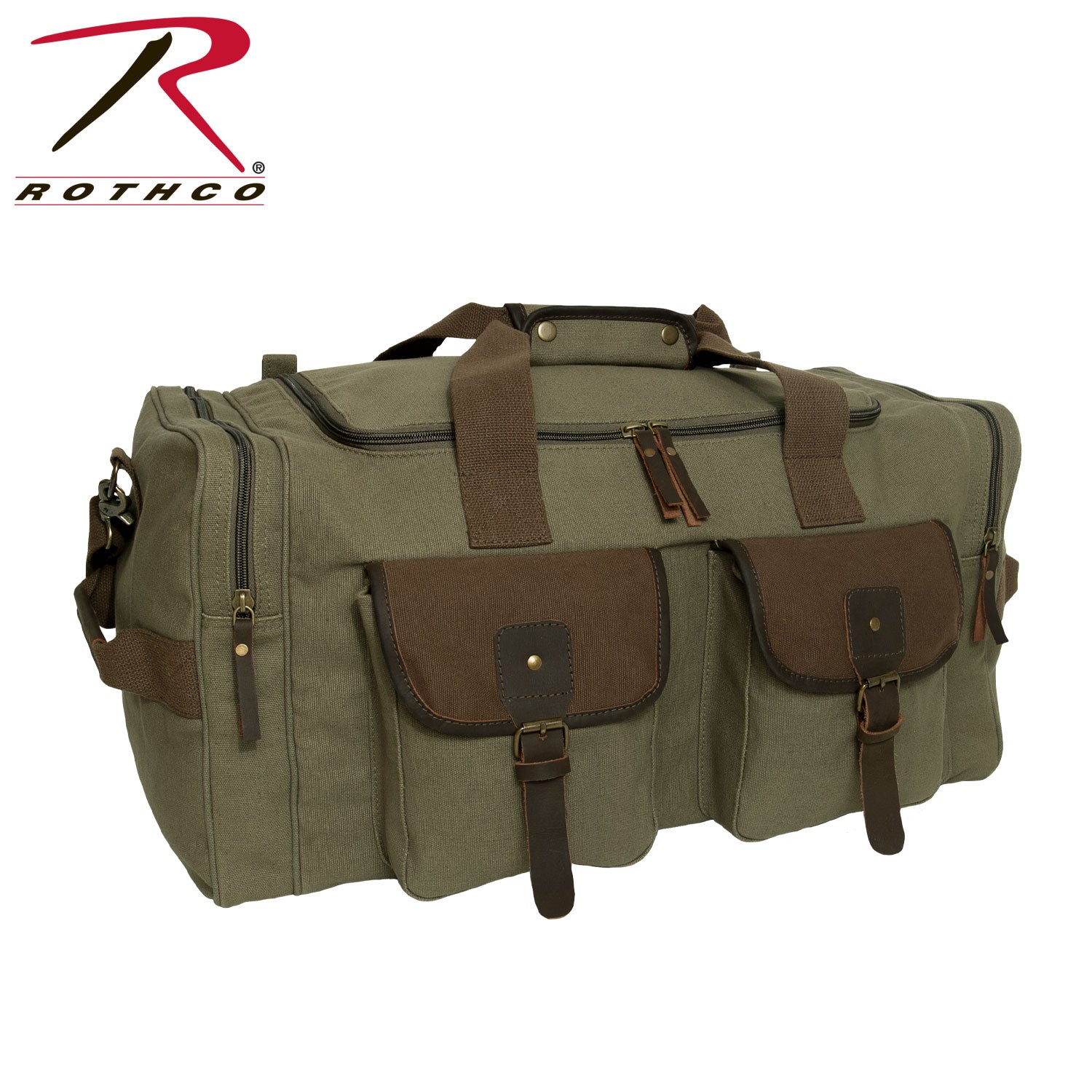 Rothco Canvas Pocketed Military Gear Bag LARSON TACTICAL SUPPLY
