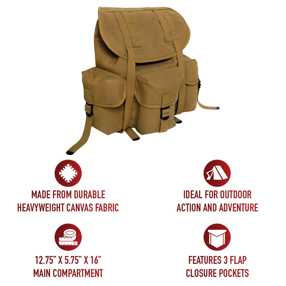 Rothco Heavyweight Mini Alice Pack LARSON TACTICAL SUPPLY