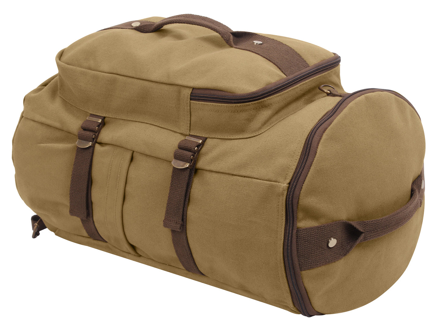 Rothco Convertible Canvas Duffle / Backpack - 19 Inches LARSON TACTICAL SUPPLY