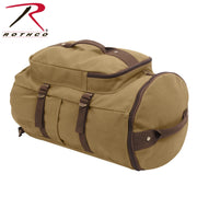 Rothco Convertible Canvas Duffle / Backpack - 19 Inches LARSON TACTICAL SUPPLY