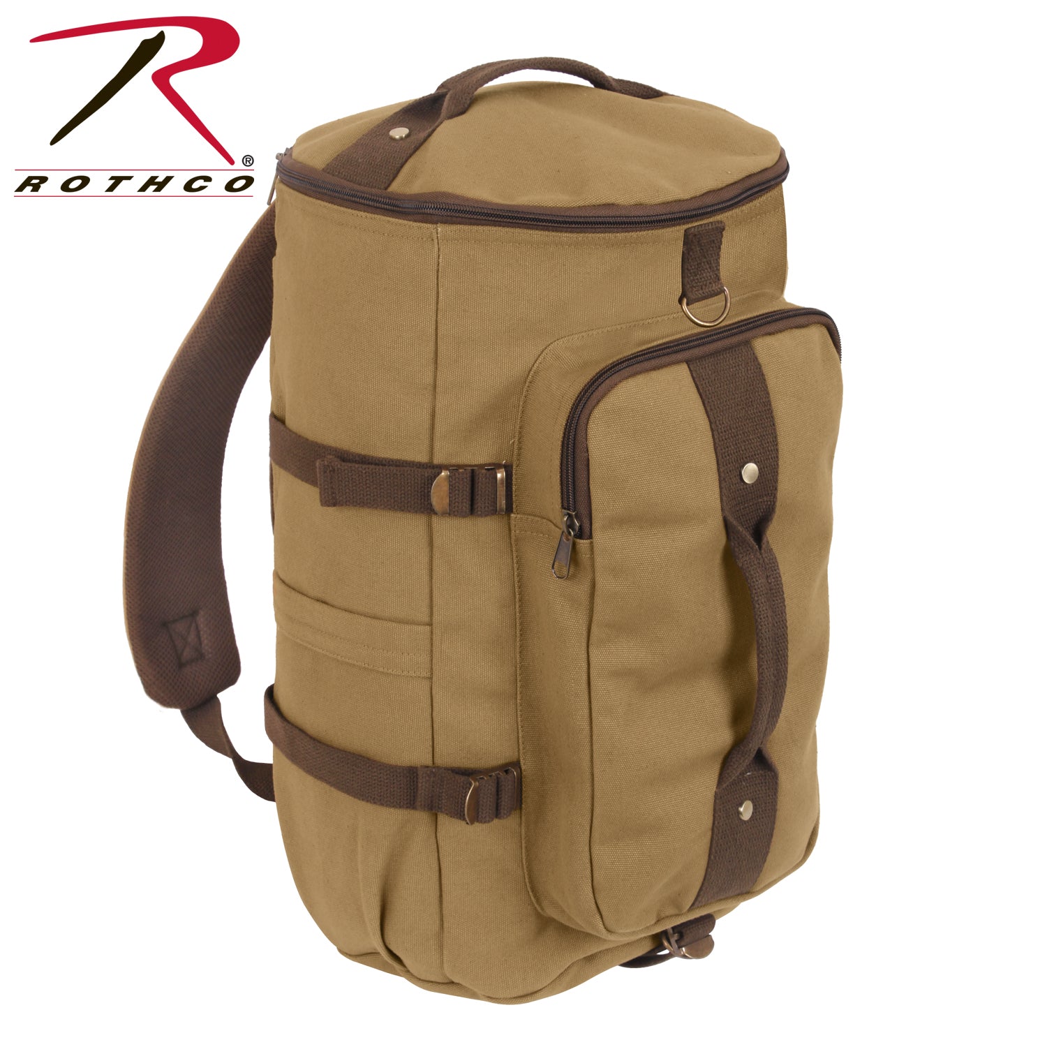 Rothco Convertible Canvas Duffle / Backpack - 19 Inches LARSON TACTICAL SUPPLY