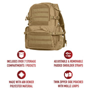 Rothco Multi-Chamber MOLLE Assault Pack LARSON TACTICAL SUPPLY