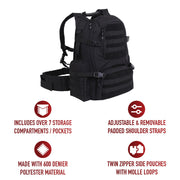 Rothco Multi-Chamber MOLLE Assault Pack LARSON TACTICAL SUPPLY