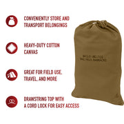 Rothco Canvas Barracks Bag LARSON TACTICAL SUPPLY