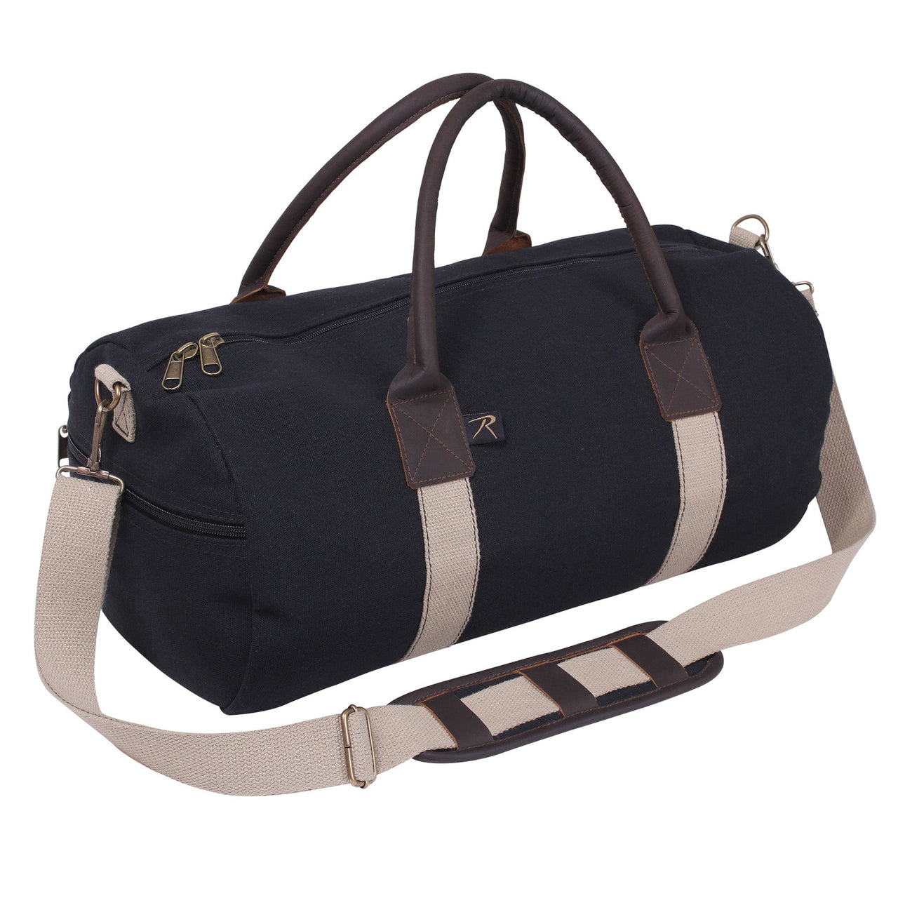 Rothco Canvas & Leather Gym Duffle Bag LARSON TACTICAL SUPPLY