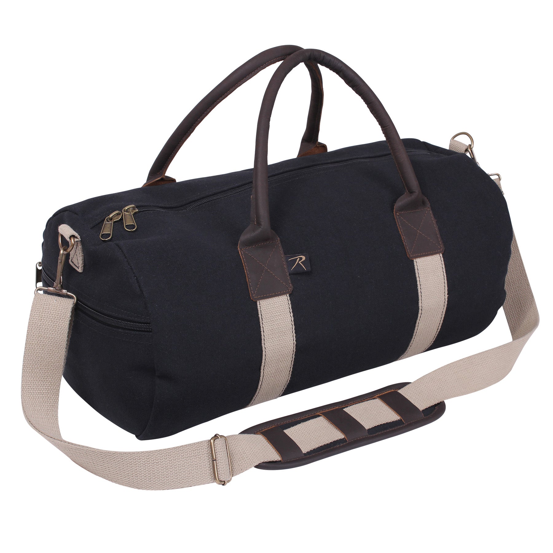 Rothco Canvas & Leather Gym Duffle Bag LARSON TACTICAL SUPPLY