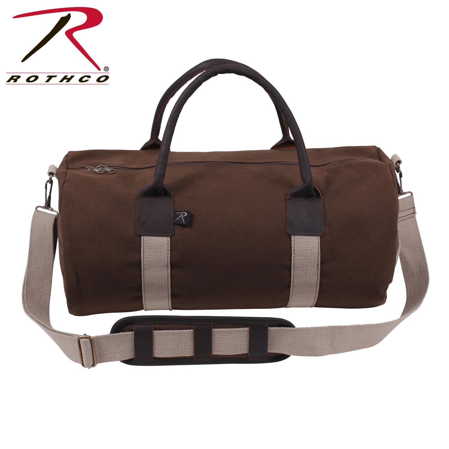 Rothco Canvas & Leather Gym Duffle Bag LARSON TACTICAL SUPPLY