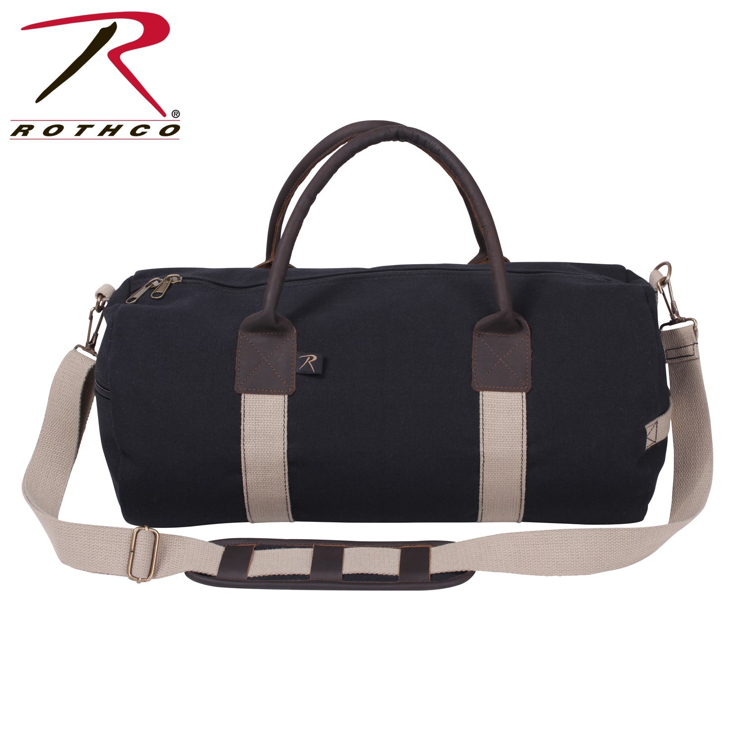 Rothco Canvas & Leather Gym Duffle Bag LARSON TACTICAL SUPPLY