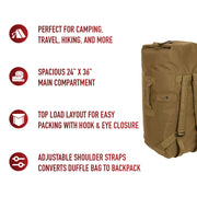 Rothco G.I. Type Enhanced Double Strap Duffle Bag LARSON TACTICAL SUPPLY