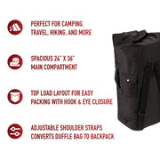 Rothco G.I. Type Enhanced Double Strap Duffle Bag LARSON TACTICAL SUPPLY