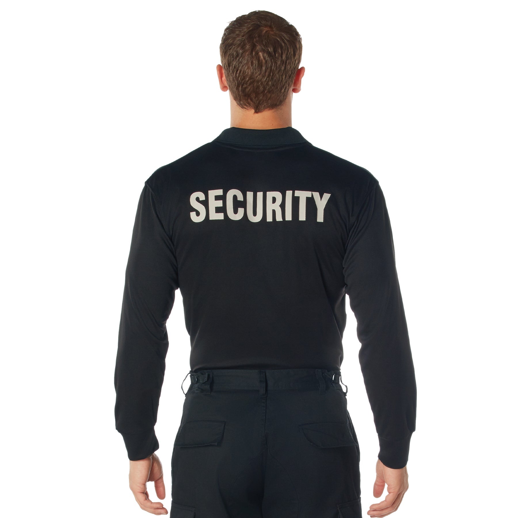 Rothco Moisture Wicking Long Sleeve Security Polo LARSON TACTICAL SUPPLY