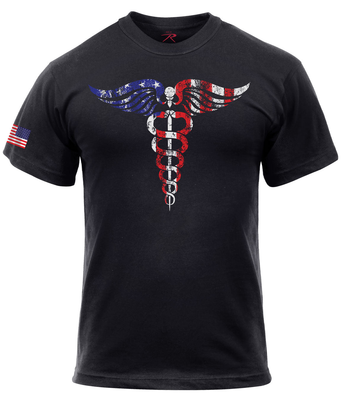 Rothco Medical Symbol (Caduceus) T-Shirt - Black LARSON TACTICAL SUPPLY