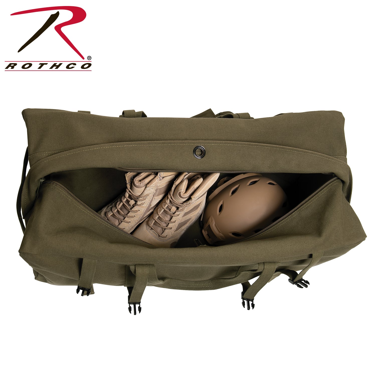 Rothco GI Type Enhanced Canvas Duffle Bag LARSON TACTICAL SUPPLY