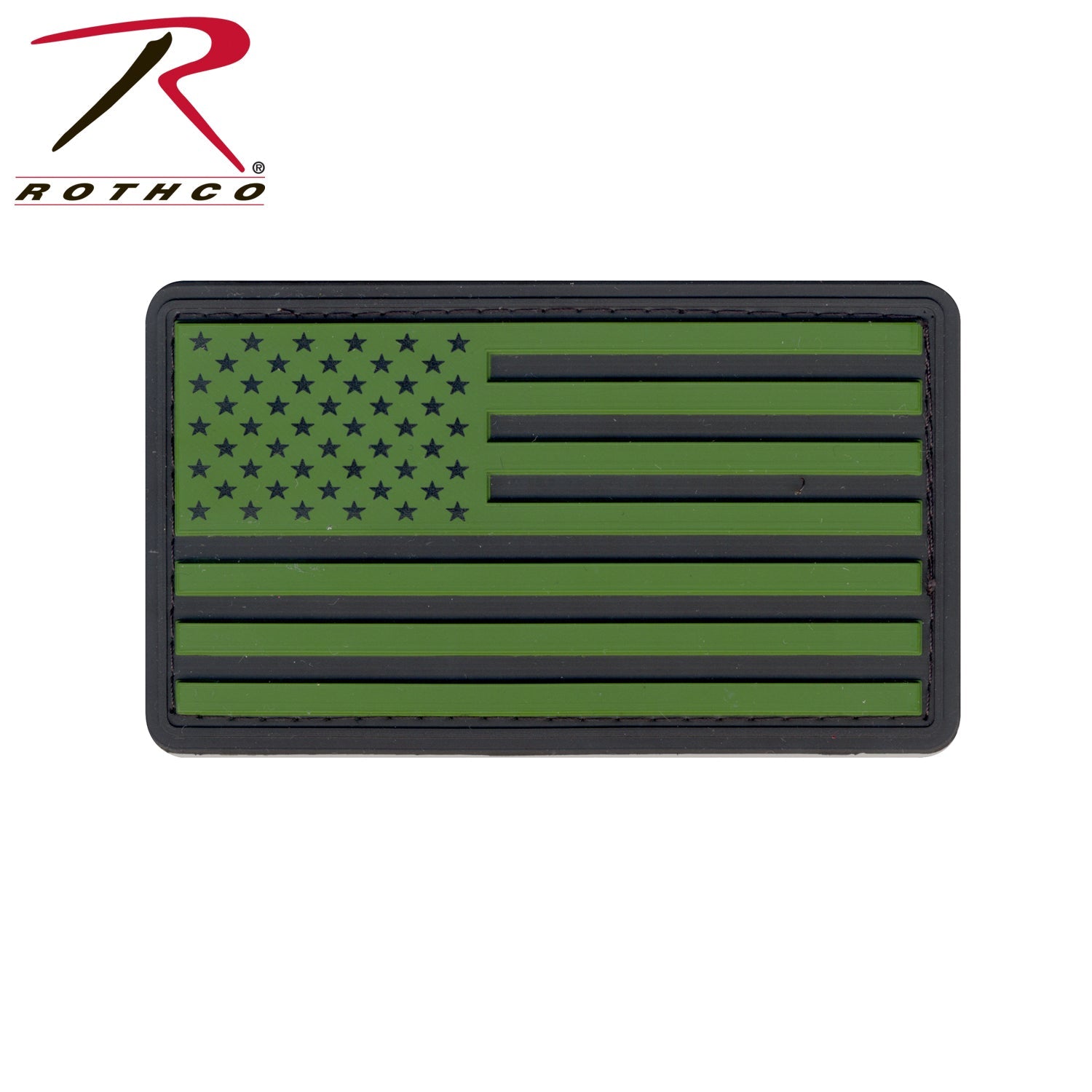 Rothco PVC US Flag Patch With Hook Back LARSON TACTICAL SUPPLY