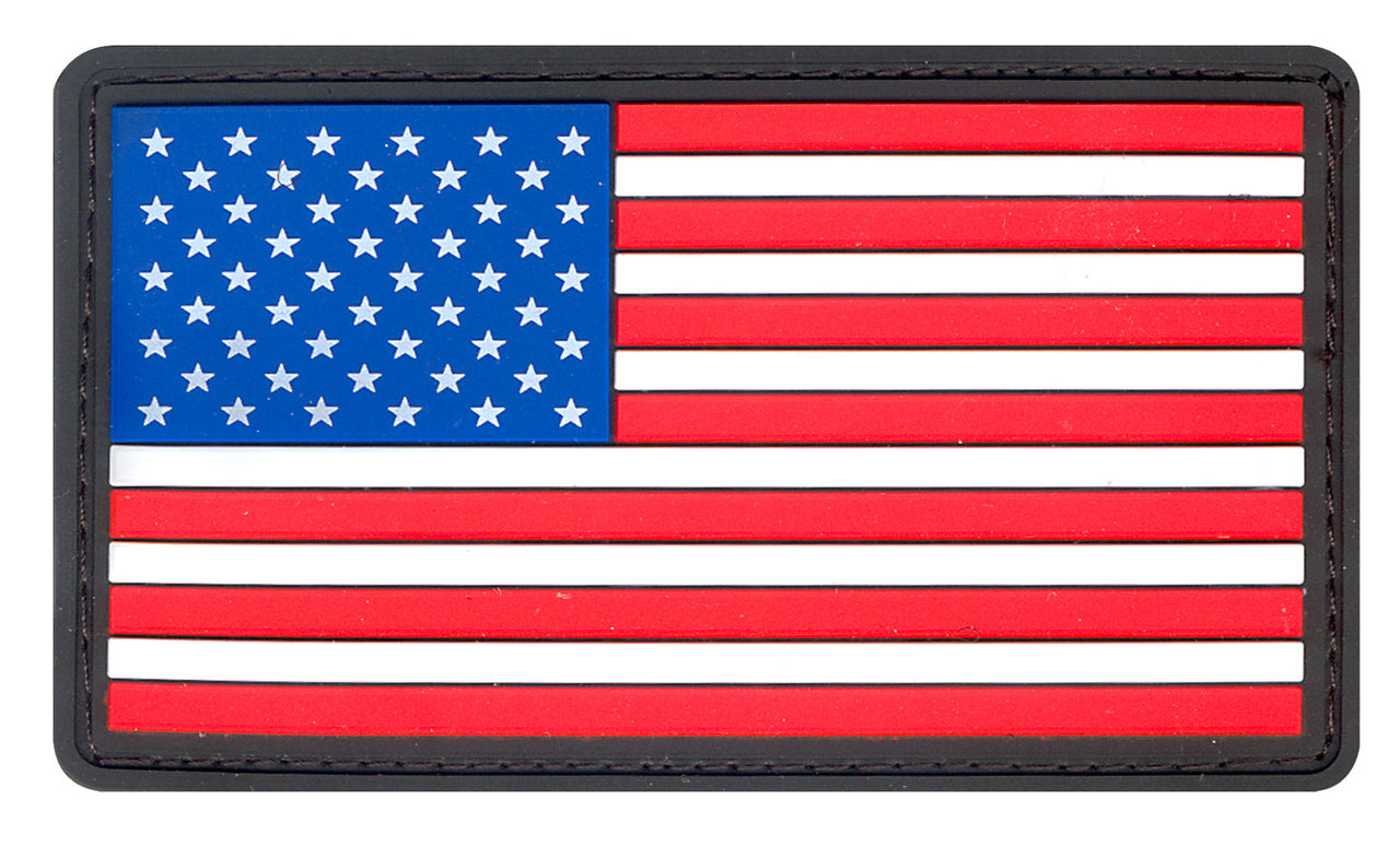 Rothco PVC US Flag Patch With Hook Back LARSON TACTICAL SUPPLY