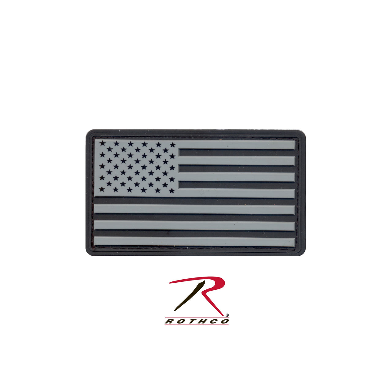 Rothco PVC US Flag Patch With Hook Back LARSON TACTICAL SUPPLY