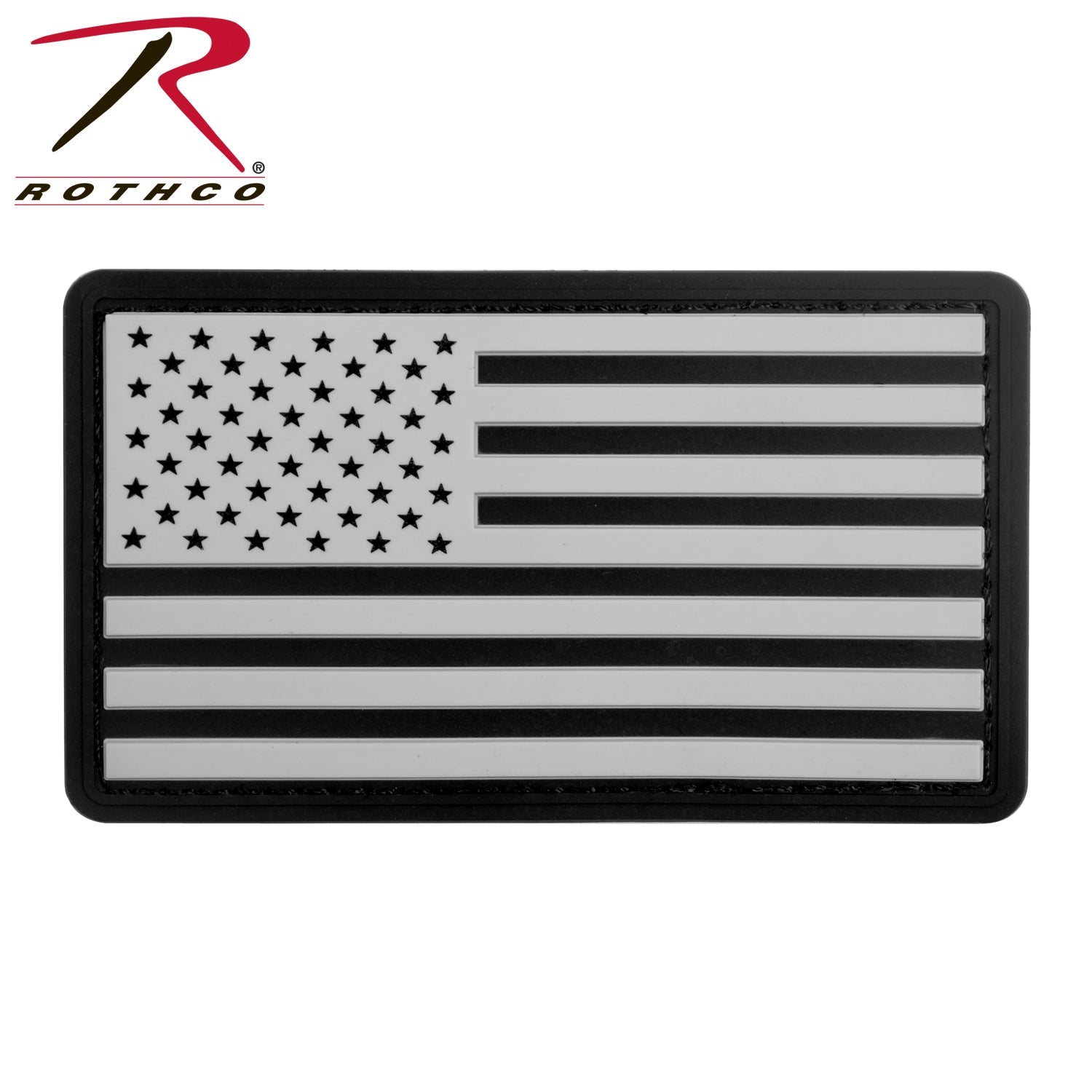 Rothco PVC US Flag Patch With Hook Back LARSON TACTICAL SUPPLY