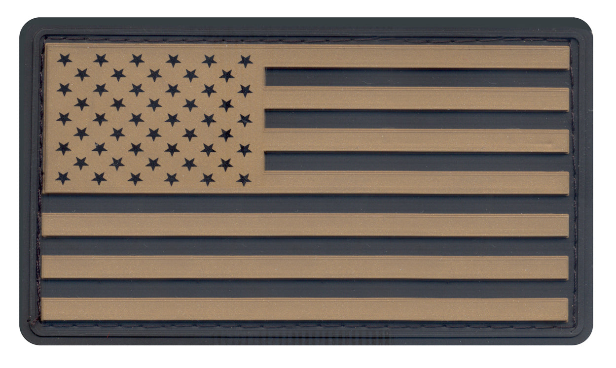 Rothco PVC US Flag Patch With Hook Back LARSON TACTICAL SUPPLY