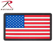 Rothco PVC US Flag Patch With Hook Back LARSON TACTICAL SUPPLY