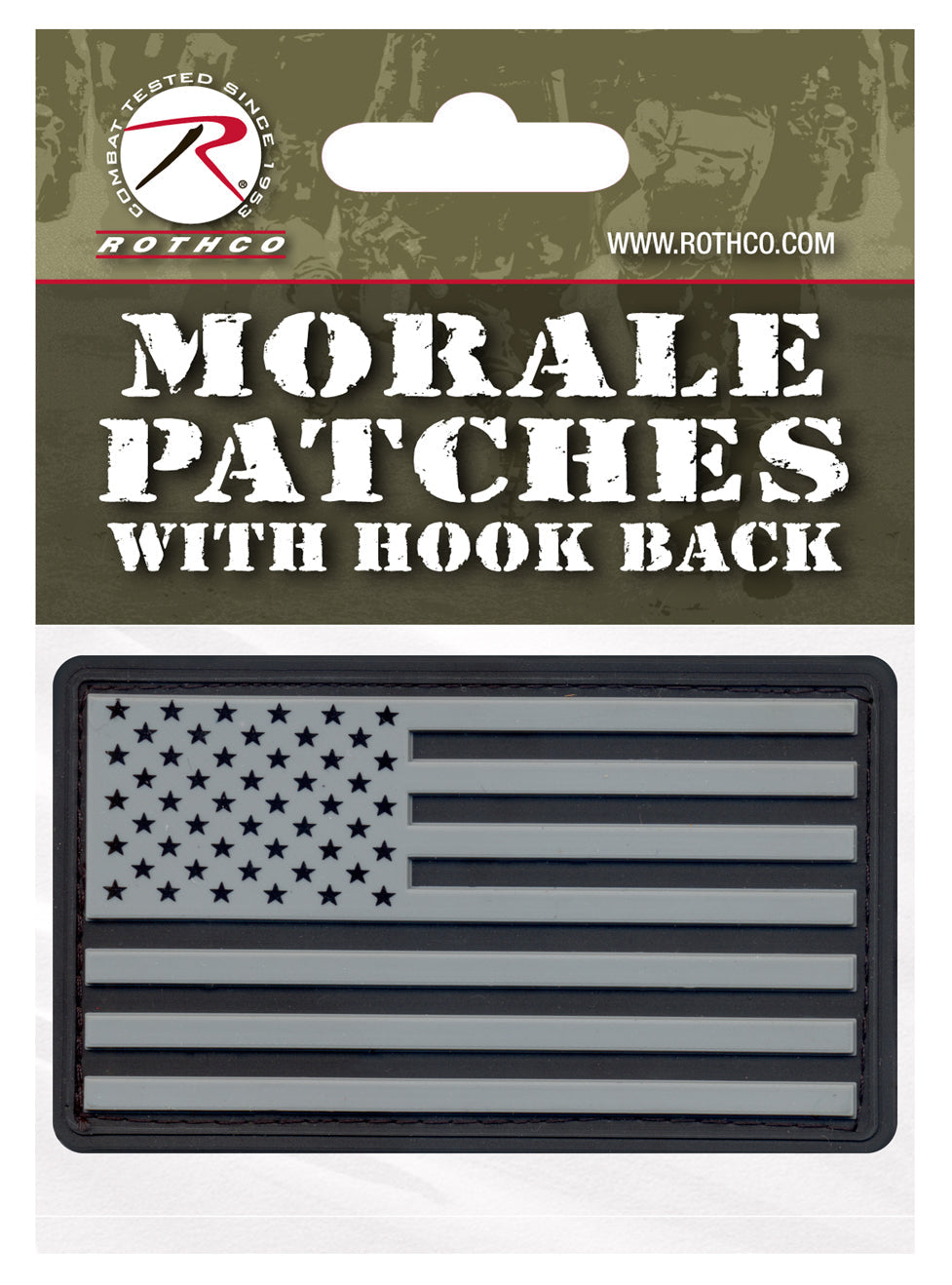 Rothco PVC US Flag Patch With Hook Back LARSON TACTICAL SUPPLY