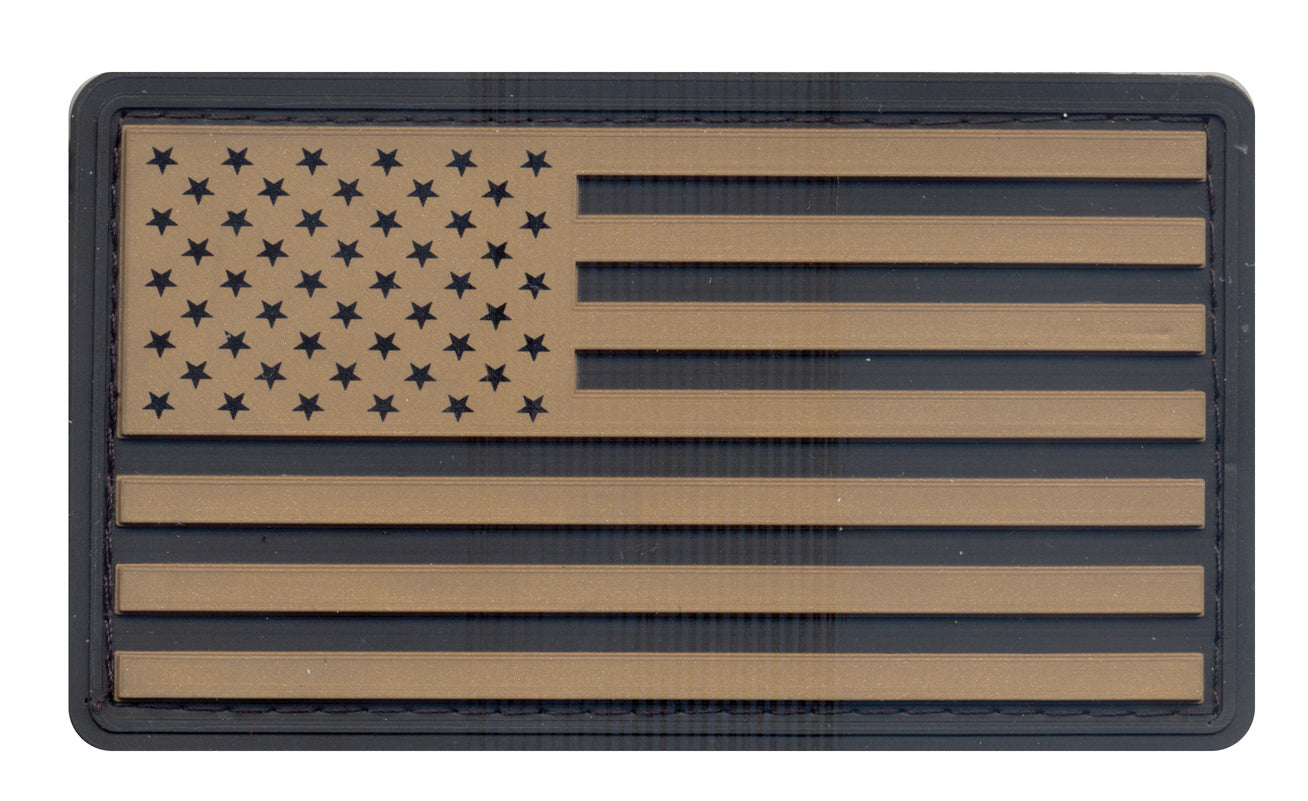 Rothco PVC US Flag Patch With Hook Back LARSON TACTICAL SUPPLY