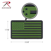 Rothco PVC US Flag Patch With Hook Back LARSON TACTICAL SUPPLY