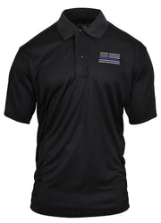 Rothco Thin Blue Line Moisture Wicking Polo LARSON TACTICAL SUPPLY