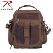 Rothco Vintage Canvas & Leather Travel Shoulder Bag LARSON TACTICAL SUPPLY