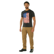 Rothco Distressed US Flag Athletic Fit T-Shirt LARSON TACTICAL SUPPLY