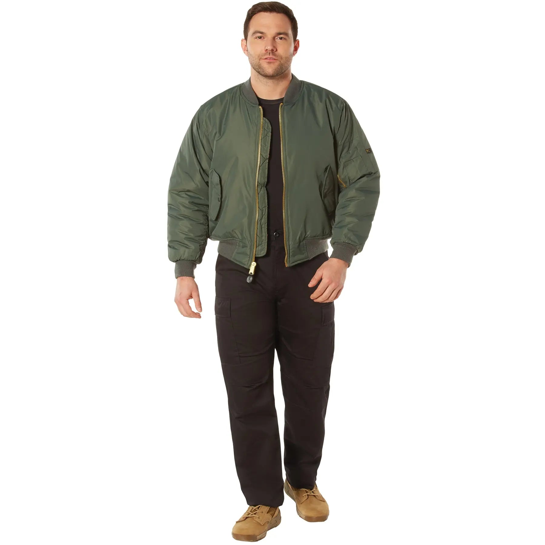 Rothco Enhanced Nylon MA-1 Flight Jacket LARSON TACTICAL SUPPLY