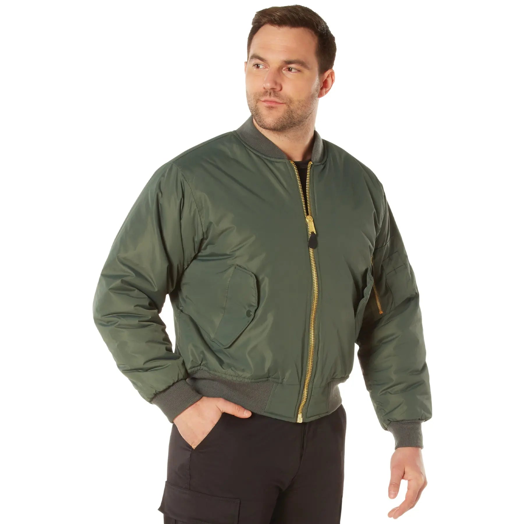 Rothco Enhanced Nylon MA-1 Flight Jacket LARSON TACTICAL SUPPLY