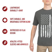 Rothco Distressed US Flag Athletic Fit T-Shirt LARSON TACTICAL SUPPLY