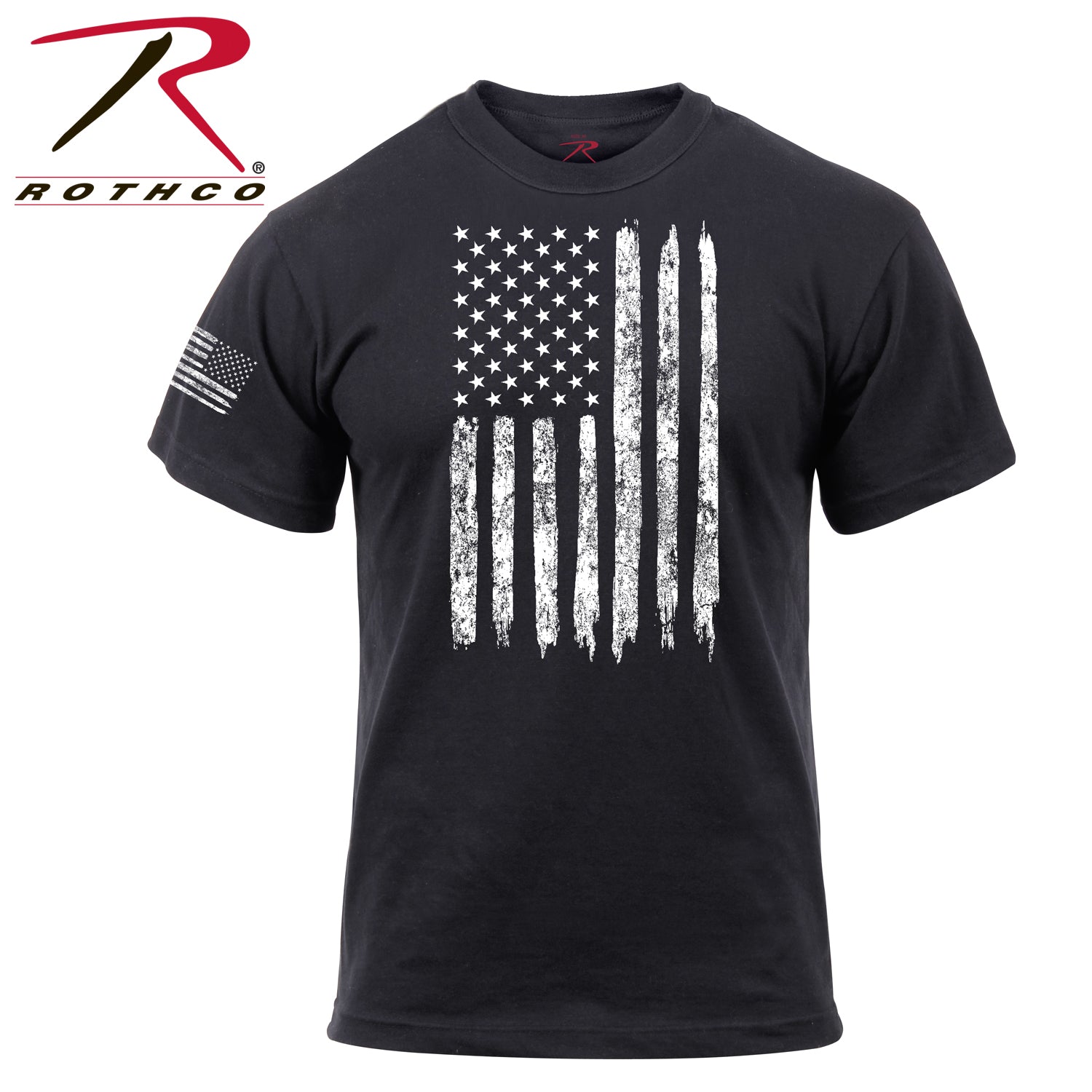 Rothco Distressed US Flag Athletic Fit T-Shirt LARSON TACTICAL SUPPLY