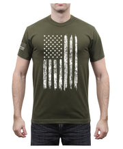 Rothco Distressed US Flag Athletic Fit T-Shirt LARSON TACTICAL SUPPLY