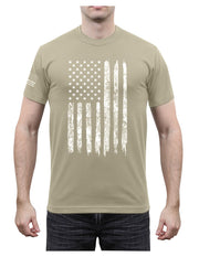 Rothco Distressed US Flag Athletic Fit T-Shirt LARSON TACTICAL SUPPLY